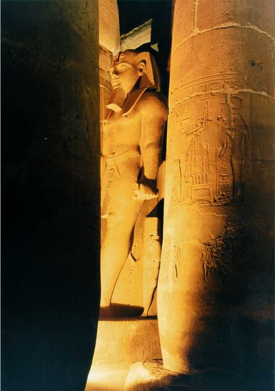 Luxor Temple Ramses At Night